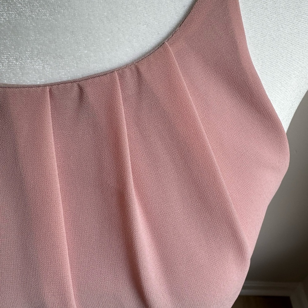 Francesca’s Miami‎ Chiffon Dusty Rose Dress Size Small - Picture 5 of 8